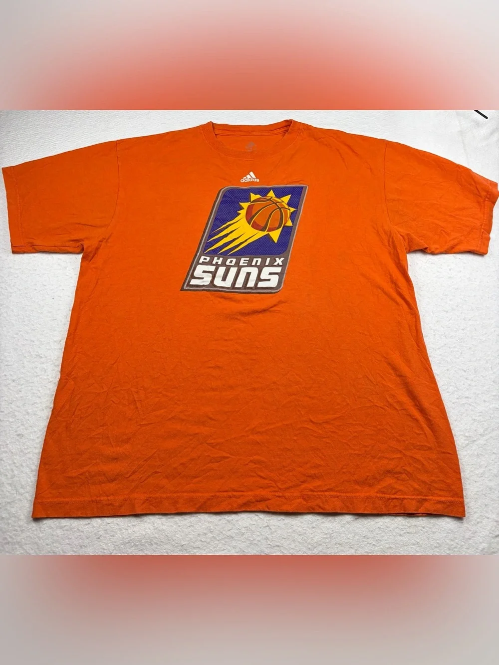 Adidas Phoenix Suns Orange Logo T‑Shirt - Men XL